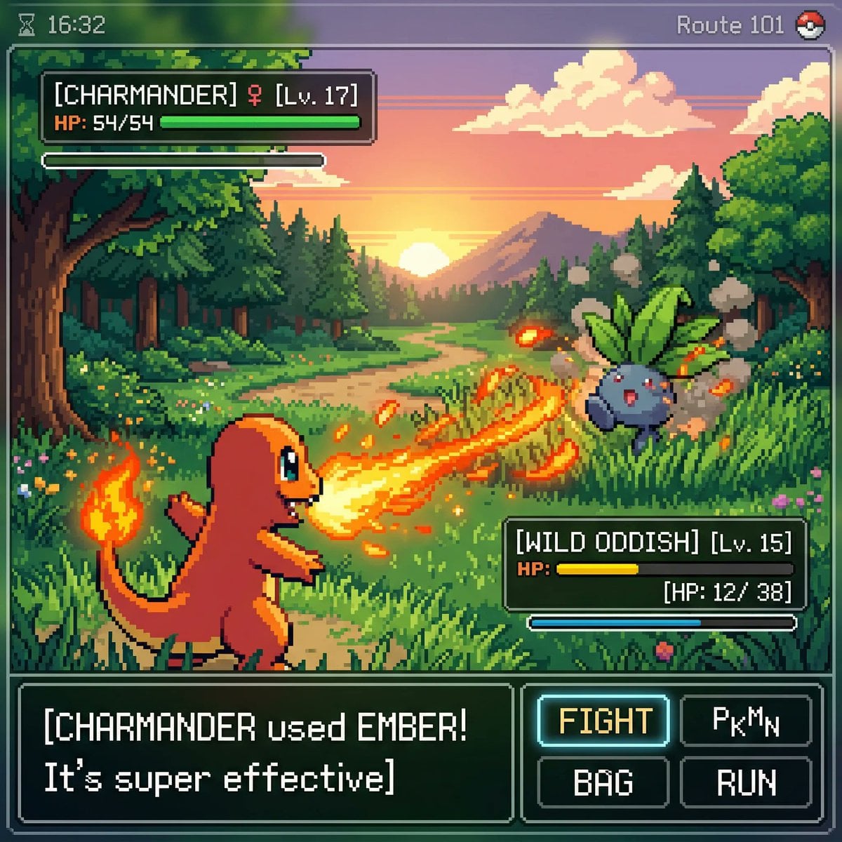 Pokemon Gameboy Pixel Art